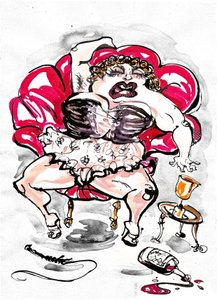 Le Grand Macabre - illustration to comic opera by György Ligeti by Neale Osborne